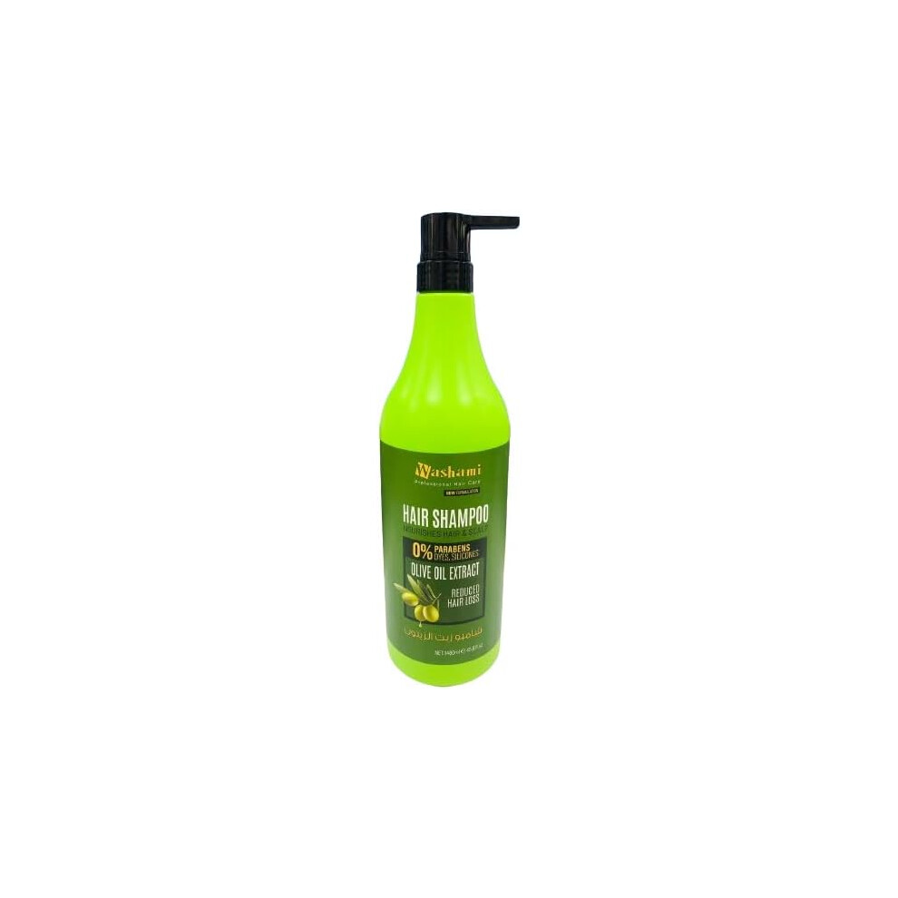 Nourishes Hair & Scalp Olive Oil Extract Hair Shampoo | Deeply Nourishes Hair And Scalp ,Reduces Dryness and Frizz -