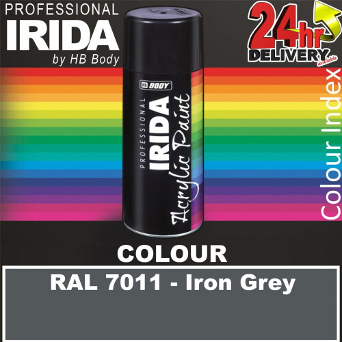 SPRAY IRIDA RAL 7011 GREY 400ML