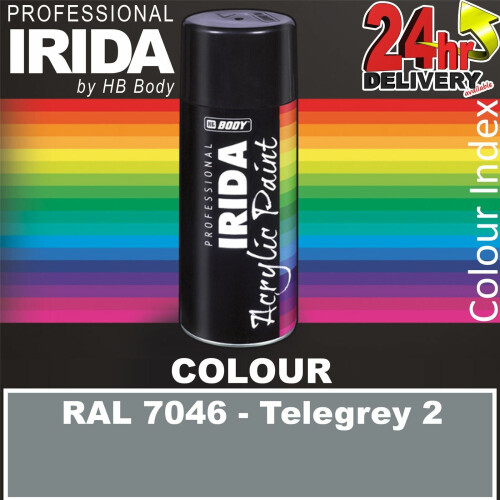 SPRAY IRIDA RAL 7046 GREY 400ML
