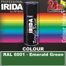 HB Body IRIDA RAL 6001 Emerald Green Professional Spray Paint 400ml