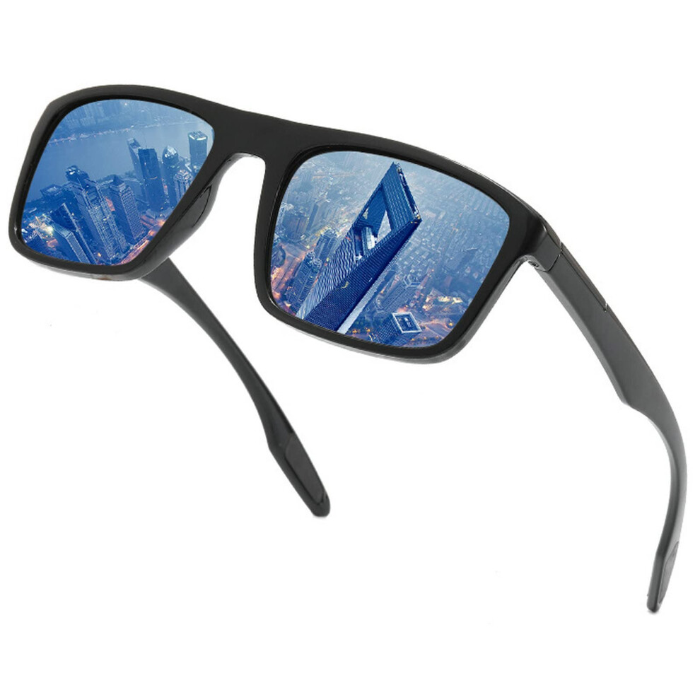Black Polarized Reading Glasses For Men And Women, Uv Protection Sunglasses With Clear 1.5X Magnification
