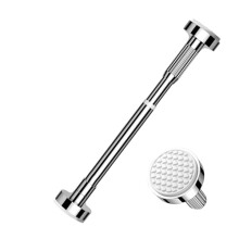 Adjustable Tension Curtain Rod, No Drill Curtain Rod Stainless Steel 3550 cm for Windows