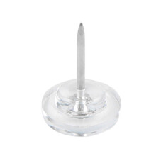 Clear Push Pins 50/100PCS Gear Shape Map Pins for Cork Board with Clear Storage Box and Easy Grip Head