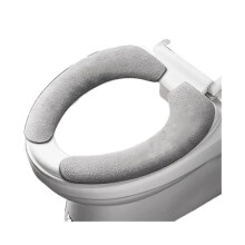 Soft Plush Toilet Seat Cover Universal Fit Warm Washable Cushion for Winter Bathroom Comfort