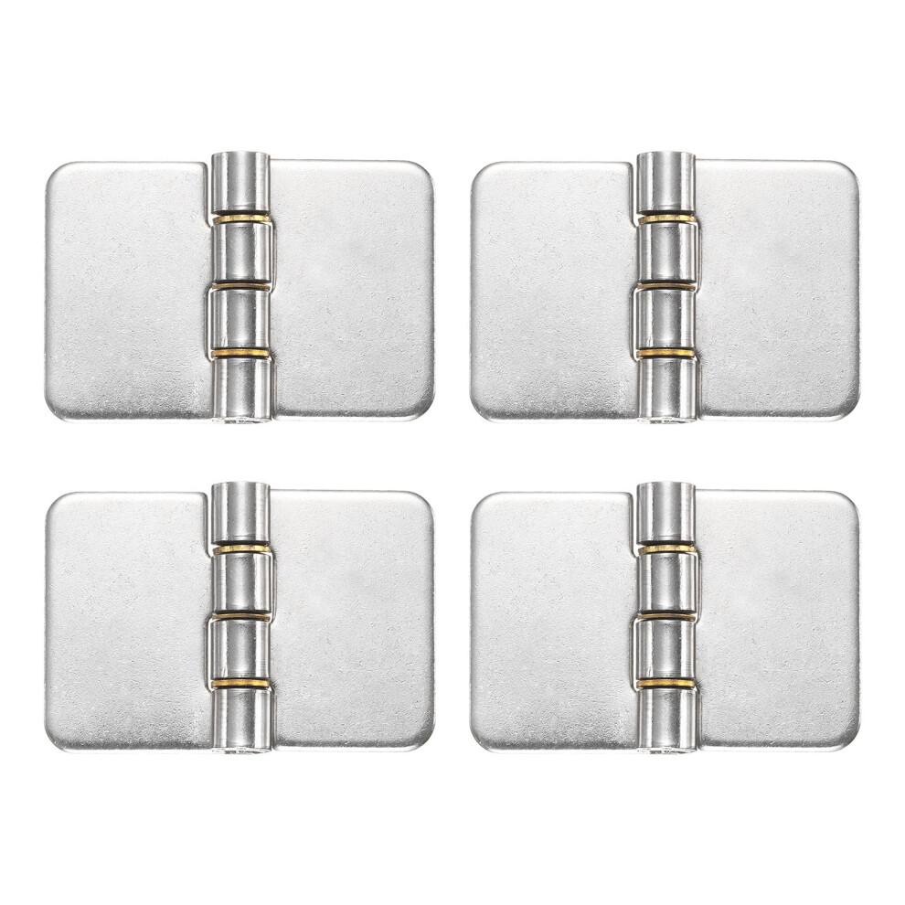 4 Pack 304 Stainless Steel Weldable Gate Hinges 1.5'X2.36' RustâResistant Heavy Duty Butt Hinges For Trailer Doors 9310869683193