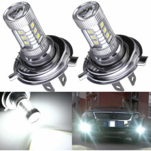 LED-pærer med utmerket varmeavledning, lengre levetid med vanntett design og effektiv praktisk design for forbedret sikt i regn og tåke