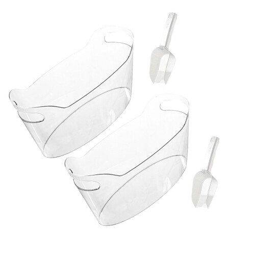 Baignoire de refroidissement avec seau à glace transparent de