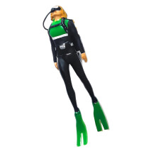 Handgefertigte Meeresforschungs-Mini-Tauchfigur-Allein tauchen