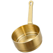 Veelzijdige kleine kookbeker van roestvrij staal met-goud