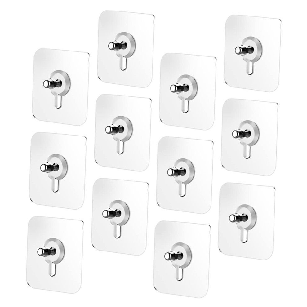 Adhesive Wall Hooks 20Pcs NoâDrill Screw Hangers For Bathroom And Kitchen, Strong Self Adhesive Design 9330225674993