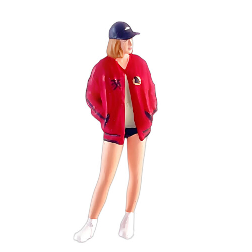 1:64 Realistisch vrouwenfigurenmodel-High Profile-motorfiets