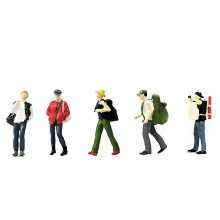 Backpackers Figure Model 1:64 Scale Hand Painted Miniature-C