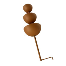 3 Tiered Iron Wild Bird Drinking Bowl For Outdoor Birds-copper