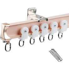 Bendable Ceiling Curtain Track 100cm Flexible Wall Mount Rail for Room Divider Bathroom RV Bedroom