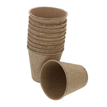10 Pack Biodegradable Paper Nursery Pots for Seedlings, Lightweight Round Design, Eco Friendly Gardening