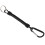 Key , with carabiner and spiral cable, 13 cm, random color 3