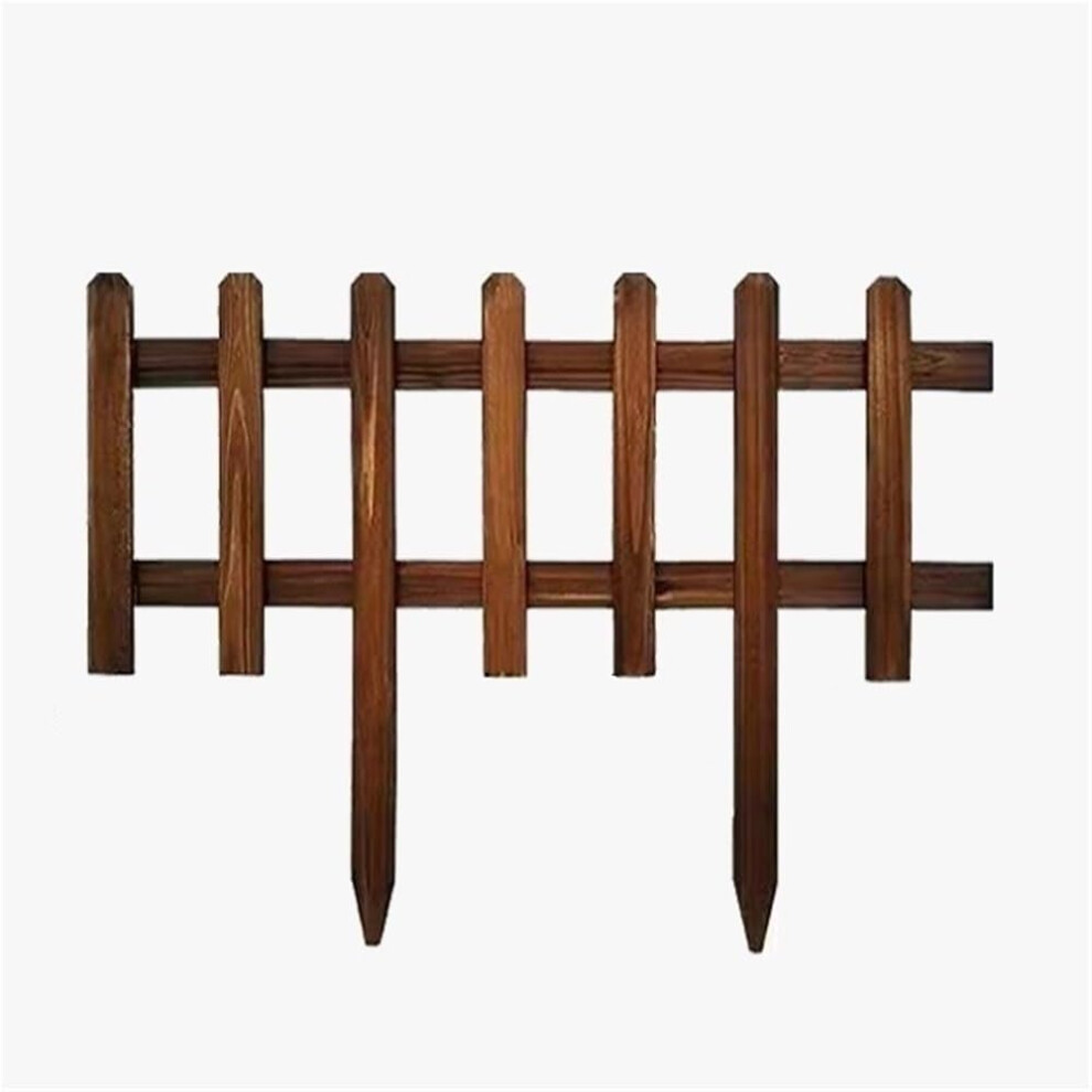 Wooden Garden Fence 40Cm Decorative Landscape Edging For Flower Beds And Lawn Borders, Durable Solid Wood 9351714895859