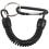 Key , with carabiner and spiral cable, 13 cm, random color 4