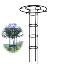 Garden Trellis 180cm Black Umbrella Style Metal Plant Support Tower for Climbing Roses and Vines
