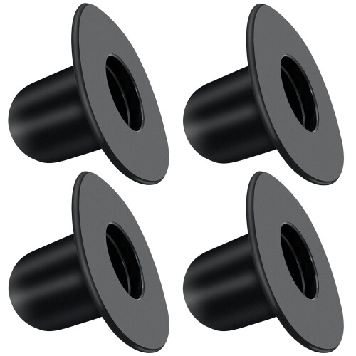 Pool Wall Plug Replacement for Intex Bestway Coleman, LeakProof Black Stopper Plug, Easy Install (4 Pack)