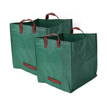 2pcs Garden Waste Bags 32 Gallon with Reinforced Handles Reusable Yard Leaf Bags for Lawn and Garden Cleanup