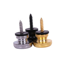 6Pcs Guitar Strap Locks Set Non Slip Copper Button Secure Strap Connection for Electric and Acoustic Bass