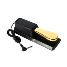 Sustain Pedal for Keyboard Classic Design Durable Alloy Smooth Response Wide Compatibility
