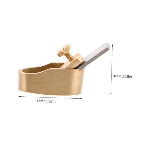 Mini Brass Thumb Plane for Violin Making Tools, Precision Control, Durable Brass Construction 1