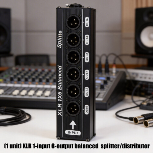 Quality Balanced Sound Splitter 1 In 6Out XLR Sound Distribution 1