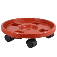 Plant Pot Caddy with Wheels, HeatResistant Plastic Tray with Drainage for Easy Mobility Indoors Outdoors