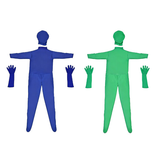 Full Bodysuit Green Screen Bodysuit Polyester for-Blue XXL 1