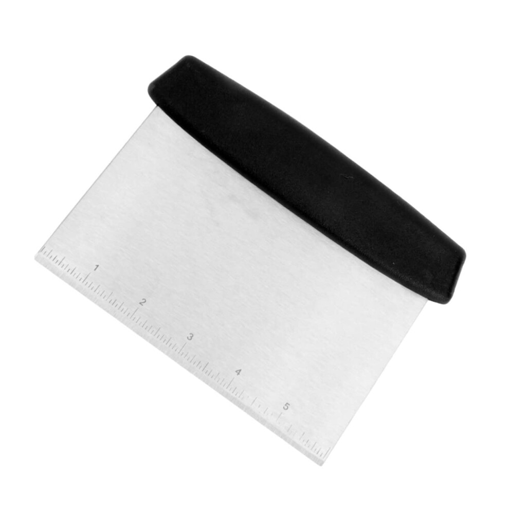 3 In 1 Stainless Steel Griddle Scraper And Dough Cutter With Ergonomic Grip Handle For Grill And Kitchen 9351714896061