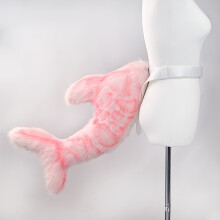 (Handmade pink) Faux Fish Tail Costume with Removable Belt - Mermaid Tail Suitable