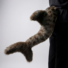 (Handmade brown) Faux Fish Tail Costume with Removable Belt - Mermaid Tail Suitable
