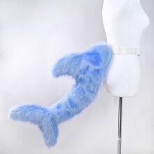 (Handmade blue) Costume a coda di pesce finta con cintura rimovibile - Adatto a coda di sirena