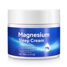 Magnesium Sleep Cream 3oz – Organic Dead Sea Body Butter for Nighttime Relief, Deep Hydration and Smooth Texture