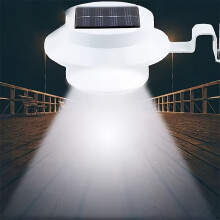 1 Pack Solar Fence Light - Automatic Dark Sensor, Detachable Path Light with 3 LED Beads