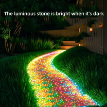 Self-Lit Luminous Pebbles - Outdoor//for Garden Pathway Stones, Non-Toxic Glowing Rocks Suitable