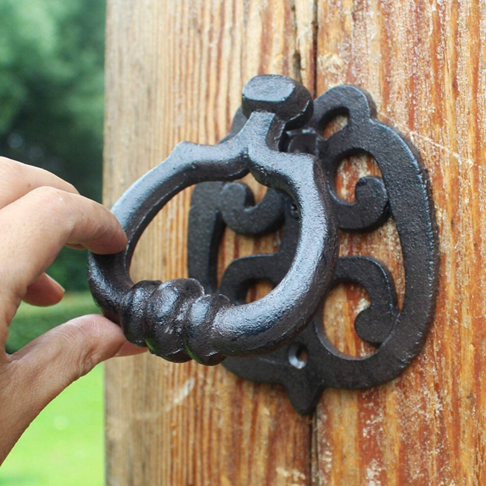 Antique Door Knocker Vintage Bronze Finish Handcrafted Cast Iron Front Door Gate Knocker 9330225676270