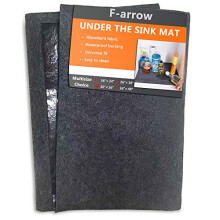 Under Sink Mat 36x36 Waterproof Absorbent DualLayer Cabinet Liner for Leak and Spill Protection