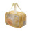Large Makeup Storage Bag With Handle For-Yellow Double layer 1