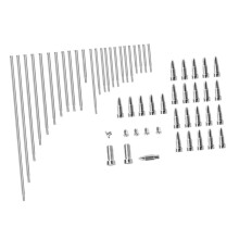 Soprano and Alto Saxophone Kit with Replacement Screws and Shafts for Quick Key Alignment