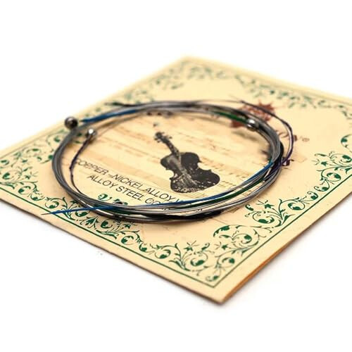 Violin Strings Set Steel Core White Copper Wound for 4/4 Full Size Violin Stable Tone Performance 2