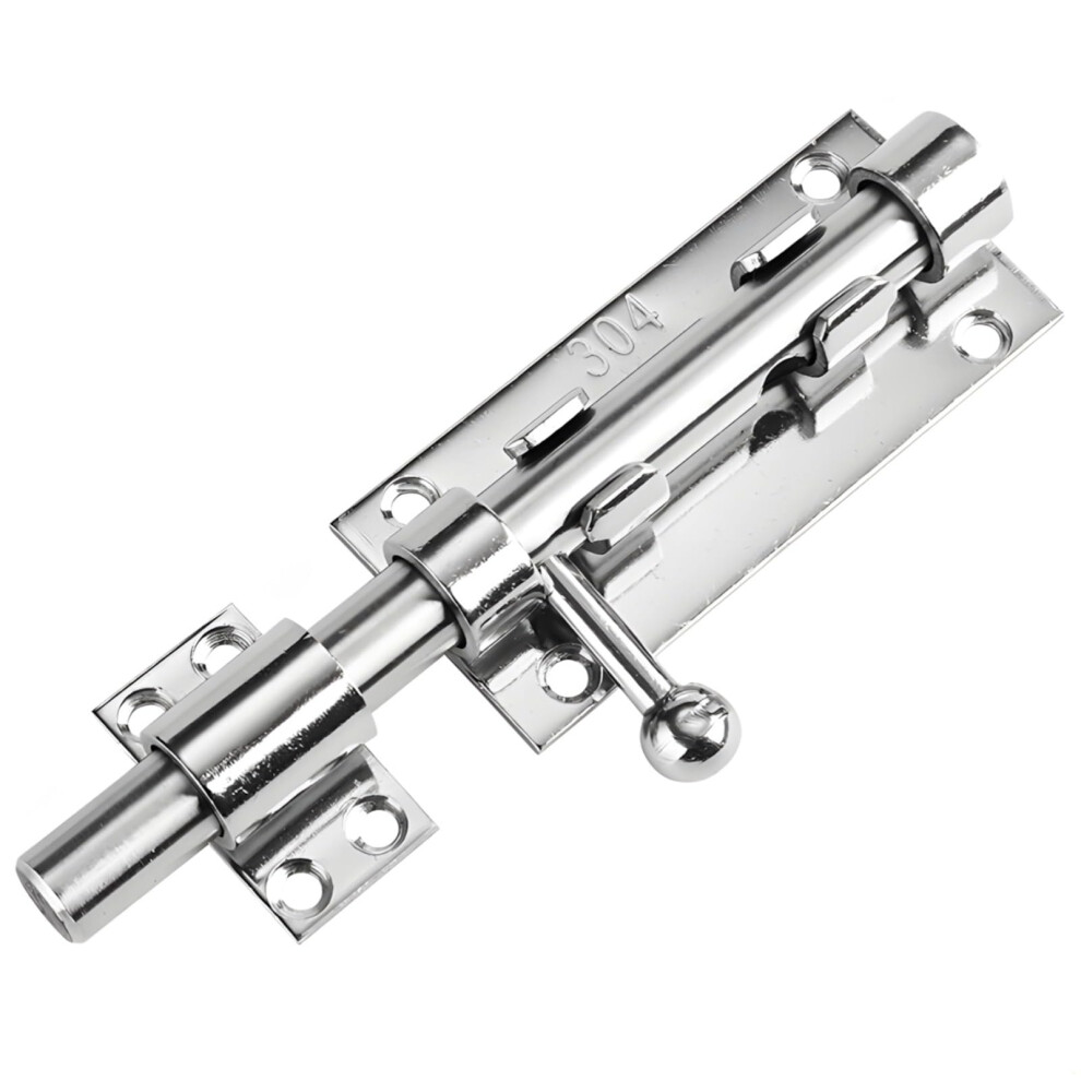 8 Inch Stainless Steel Door Bolt, Heavy Duty Gate Latch With Secure Lockable And Weatherproof Design 9330225676683
