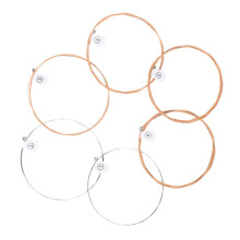 Acoustic Guitar Strings Set 6 String Steel Replacement for Folk Guitars Clear Bright Tone
