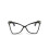 Oversized Cat Eye Blue Light Blocking Reading Glasses for Women +1.50 Computer Readers C1 2
