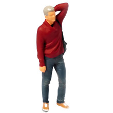 Small Scale Resin Cop Figures Perfect For Model Train Layouts-P