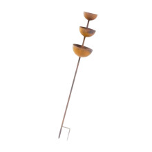 Antieke 3-laags vogelwaterbadbeker, bewateringsstation,-bronzen