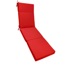 Matelas transat pratique avec tissu pour une utilisation-Rouge