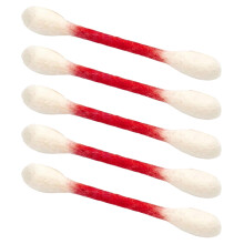 Kätzchen-Spielzeug, 6 Stück, Wattestäbchen,-Rot 5St
